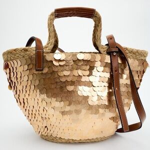 New Gold Zara Bag